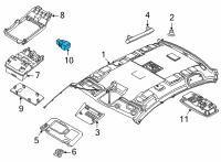 OEM Nissan Sentra Switch Sunroof Diagram - 25450-6CA1A