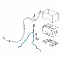 OEM Hummer Cable Asm, Battery Negative Diagram - 88986345