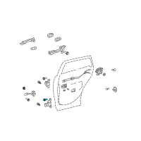 OEM 2011 Toyota Venza Upper Hinge Bolt Diagram - 90080-10212