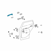 OEM 2013 Toyota Venza Handle, Outside Diagram - 69210-0T010-C1