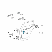 OEM Toyota Venza Handle, Inside Diagram - 69206-0T010-A0