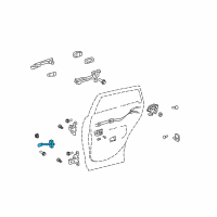 OEM 2014 Toyota Venza Door Check Diagram - 68630-0T010