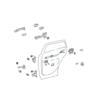 OEM 2015 Toyota Venza Lock Cable Diagram - 69770-0T010