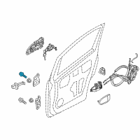 OEM Chevrolet City Express Upper Hinge Bolt Diagram - 19317300