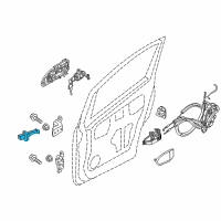 OEM 2015 Chevrolet City Express Door Check Diagram - 19316863