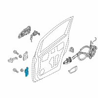 OEM 2017 Chevrolet City Express Lower Hinge Diagram - 19317201