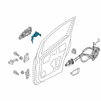 OEM 2017 Chevrolet City Express Lock Cylinder Diagram - 19316185