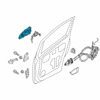 OEM 2017 Chevrolet City Express Handle, Outside Diagram - 19317382