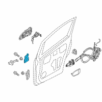 OEM 2017 Chevrolet City Express Upper Hinge Diagram - 19316860