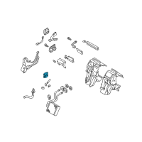 OEM Infiniti M45 Air Mix Actuator Assembly Diagram - 27732-AR200