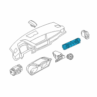 OEM 2012 BMW 328i xDrive Automatic Air Conditioning Control Diagram - 64-11-9-292-263