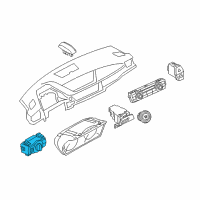 OEM 2011 BMW 335i Headlight Switch Unit Diagram - 61-31-9-169-398