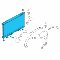 OEM 2019 Infiniti Q60 Radiator Assembly Diagram - 21460-5CF0A