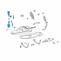 OEM 2014 Toyota Land Cruiser Fuel Pump Diagram - 77020-60342