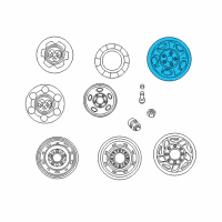 OEM Dodge Ram 1500 Van Steel Wheel Diagram - 52106212AC