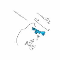 OEM 2009 Nissan Maxima WIPER Assembly Windshield Diagram - 28800-ZY80A