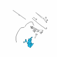 OEM 2010 Nissan Maxima Tank Assy-Windshield Washer Diagram - 28910-ZN50A