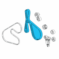 OEM GMC Serpentine Belt Diagram - 12667356