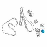 OEM GMC Idler Pulley Diagram - 12652329