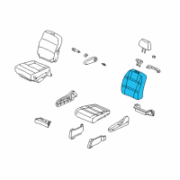 OEM Honda Odyssey Pad, L. FR. Seat-Back Diagram - 81528-S0X-A01