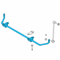 OEM 2018 BMW M6 Gran Coupe Stabilizer Front With Rubber Mounting Diagram - 31-35-7-850-119