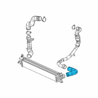 OEM 2016 Ram ProMaster 1500 Hose-Charge Air Cooler Diagram - 52014866AB