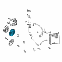 OEM Ford F-250 Super Duty A/C Clutch Diagram - F20Y19D784AA