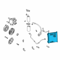 OEM Ford Excursion Condenser Diagram - 6C3Z-19712-AB