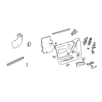 OEM Pontiac Grand Prix Mirror Switch Diagram - 10438818