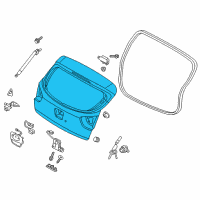 OEM Kia Panel Assembly-Tail Gate Diagram - 73700H9000