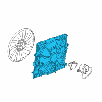 OEM Cadillac Fan Shroud Diagram - 84001483