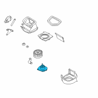 OEM Infiniti Motor Assembly Blower Diagram - 27226-1W600