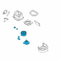 OEM Infiniti I30 Motor & Fan Assy-Blower Diagram - 27220-7J201