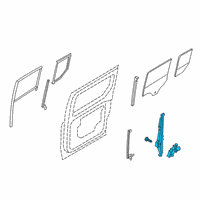 OEM 2014 Ford Transit Connect Window Regulator Diagram - DT1Z-1727001-D