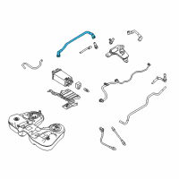 OEM 2018 Ford Police Interceptor Utility Hose Diagram - GB5Z-6758-C