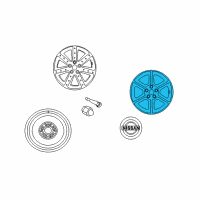 OEM 2009 Nissan 350Z Aluminum Wheel Diagram - 40300-CF026