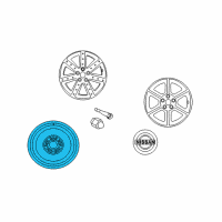 OEM Infiniti EX35 Spare Tire Wheel Assembly Diagram - 40300-4CE7A