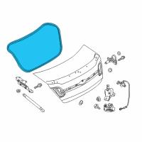 OEM 2017 Ford Police Interceptor Sedan Weatherstrip Diagram - AG1Z-5443720-A