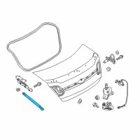 OEM Ford Support Strut Diagram - DG1Z-54406A10-A