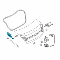 OEM 2017 Ford Police Interceptor Sedan Hinge Diagram - DG1Z-5442700-A