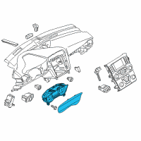 OEM 2019 Ford Police Responder Hybrid Cluster Assembly Diagram - KS7Z-10849-JC