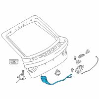 OEM BMW 428i Gran Coupe Trunk Lid Power Lock Diagram - 51-24-7-269-516