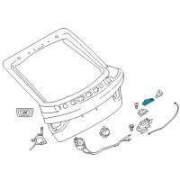 OEM 2013 BMW ActiveHybrid 3 Boot Lid/Tailgate Push-Button Diagram - 51-24-7-463-162