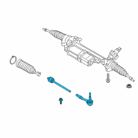 OEM 2020 BMW X4 Steering Tie Rod Assembly Diagram - 32-10-6-871-884