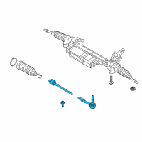 OEM 2020 BMW 330i Steering Tie Rod Assembly Diagram - 32-10-6-871-884