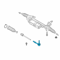 OEM 2020 BMW 330i Steering Tie Rod End Left Diagram - 32-10-6-871-889