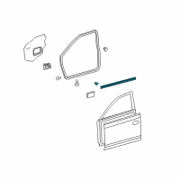 OEM Toyota Venza Lower Weatherstrip Diagram - 67855-0T010