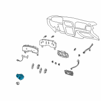 OEM 2004 Mercury Mountaineer Headlamp Switch Diagram - 4L1Z-11654-CAA