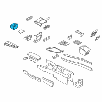 OEM BMW X6 Oddments Tray Diagram - 51-16-9-252-007