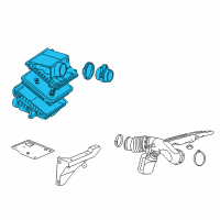 OEM 2010 Chevrolet Silverado 1500 Air Cleaner Assembly Diagram - 25998076